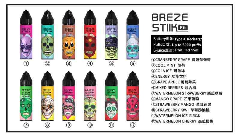 Breze Stiik Fit 6000 puffs-- Breze Stiik Fit 6000 puffs--