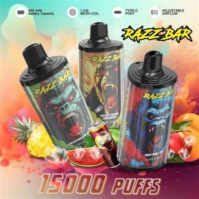 RAZZ BAR 15000 کے لینز کے ذریعے وسط-رینج ڈسپوزایبل ای-سگریٹ مارکیٹ کی پختگی ا...