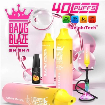 کس طرح کا الیکٹرانک سگریٹ بینگ بلیز شیشیا 40000 ہے؟