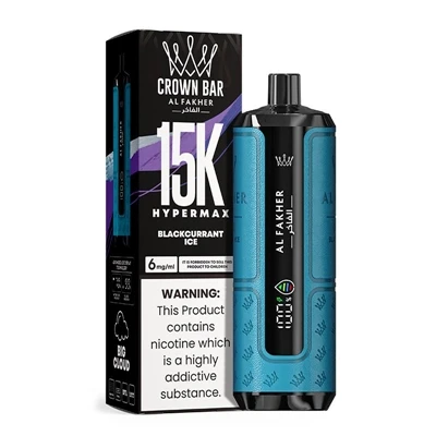 AL Fakher Crown Bar Hypermax 15K: ایک اعلی-ڈسپوزایبل ای-سگریٹ آپشن جو کارکردگ...