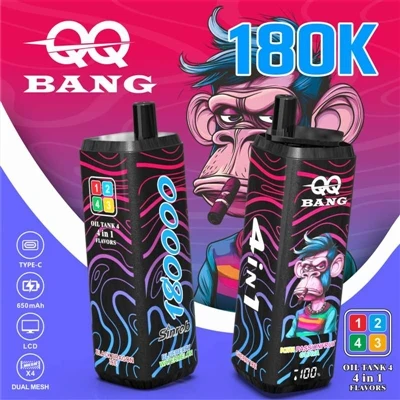 QQ BANG 180K - ملٹی-فلیور ڈسپوز ایبل الیکٹرانک سگریٹ میں نیا رجحان ساز