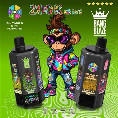 BANG BLAZE 200000 6in1: ایک میں چھ ذائقے، آپ واقعی ان کے ساتھ طویل عرصے تک کھ...