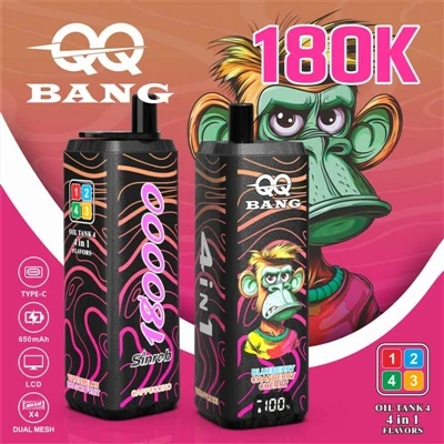 QQ BANG 4in1 180K: چار ذائقوں کے لیے ایک چھڑی، آپ کے ہر دن کو تفریحی بناتی ہے!
