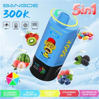 BANG DE 5IN1 300000: ڈسپوز ایبل ای-سگریٹ کا نمائندہ 'الٹرا-کیپیسٹی ایرا' میں ...