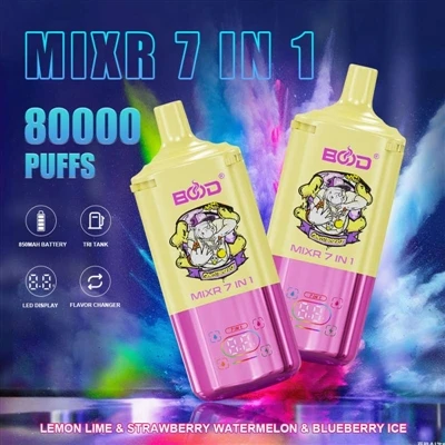BOOD MIXR 7-ان-1 80K: ایک ڈیوائس، سات تالیں—اعلی صلاحیت کے ڈسپوزایبل ویپس کے ...