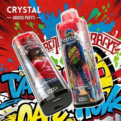 VAPME CRYSTAL 48000: ایک اعلی-ڈسپوزایبل صلاحیت والا E-سگریٹ واقعی طویل مدتی ا...
