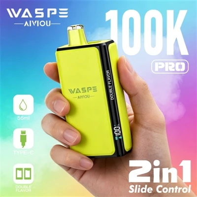 Waspe Double Flavor 100K Pro: جب واپنگ 'بوریت' کو نہیں کہنا شروع کرتی ہے