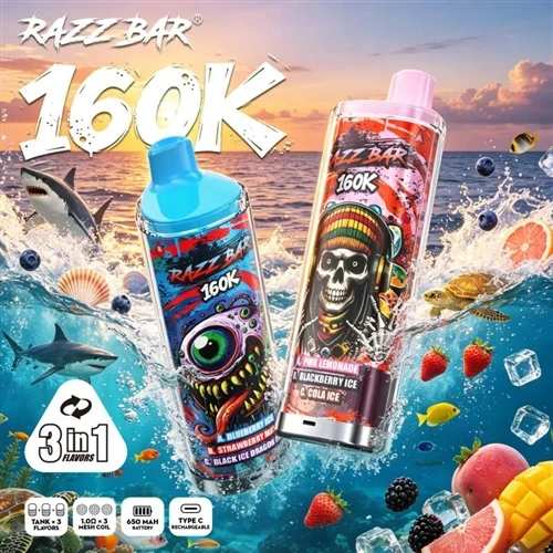 Razz Bar 160K 3-in-1: ایک 'ہائی-پف کاؤنٹ ڈسپوزایبل ڈیوائس' حقیقی دنیا کے استع...