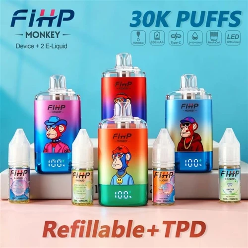 FIHP MONKEY 30K Refillable Vape: بیٹری کی لمبی زندگی اور سہولت کو متوازن کرنے...