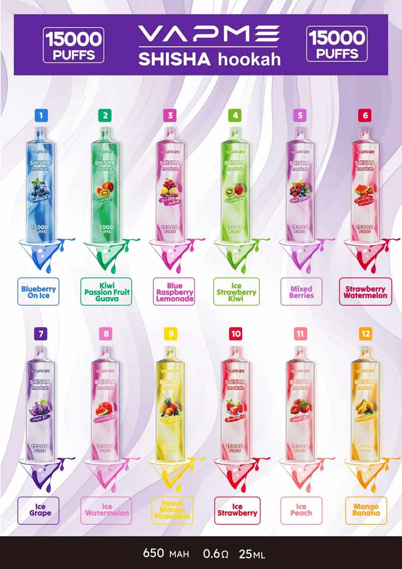 VAPME SHISHA HOOKAH 15000 11 VAPME SHISHA HOOKAH 15000 11