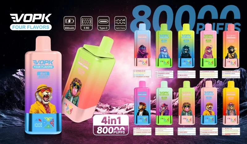 VOPK FOUR FLAVORS 80000 puff VOPK FOUR FLAVORS 80000 puff